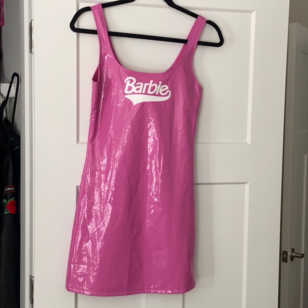 Pink latex Barbie dress 👗